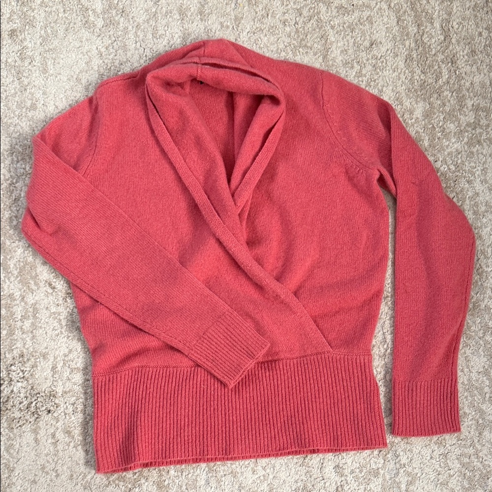Ann Taylor cashmere shawl collar sweater